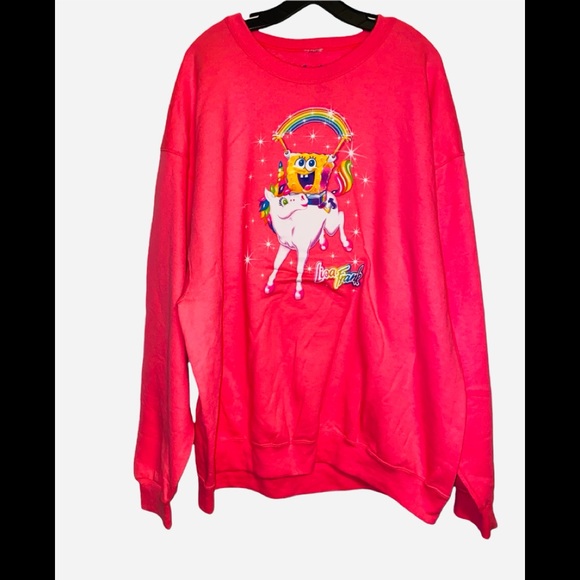 NEW Lisa frank/ Spongebob squarepants sweater sz 2X
